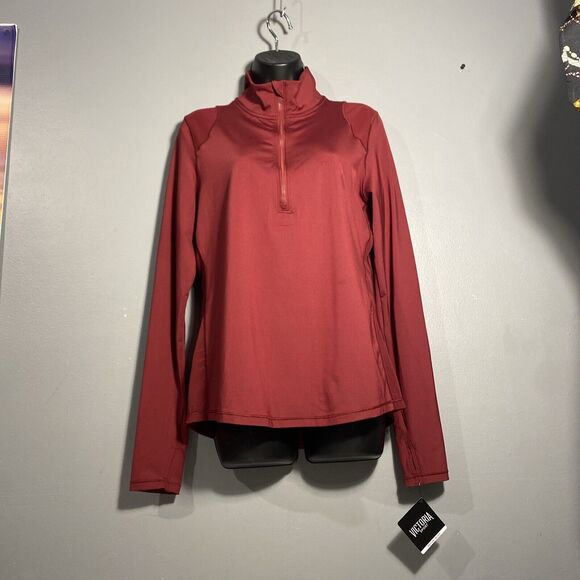 Victoria Sport Women's Activewear Pullover Jacket Maroon Size Medium - Picture 7 of 7